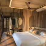 The air conditioned suites at Sandibe are beautifully appointed