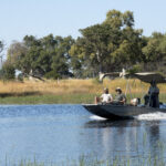 Boating at Xaranna is a novel way to experience big game viewing