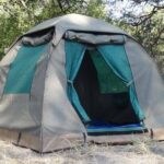 Dome guest tents are provided by Bush Way Safaris