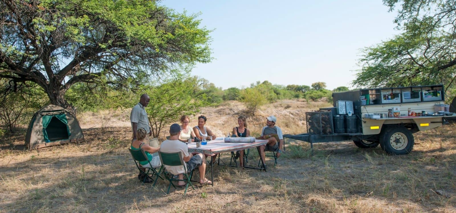 Bush Ways al Fresco meal and mobile Safari kitchen