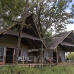 External view of guest tent at Chitabe Lediba