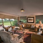 Main area of Duba Explorers Camp under Marquee Canvas