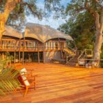 Extended wooden viewing deck of main are at Jacana