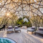 Contemporary design of Jao Camp's pool deck