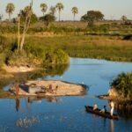 Jao Camp offers a popular sundowner mokoro excursion