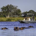 Boat activities are offered to guests at Little Vumbura