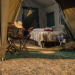 Guest tent on fully serviced Letaka Safari