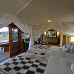 Tents at Little Vumbura have private deck areas with amazing views