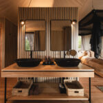 The large open plan rooms are cleverly designed to offer privacy while remaining light and airy.