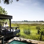 Private decks, plunge pools and salas add an element of luxurious sophistication to the guest stents at Vumbura Plains