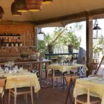 The main dining room at Tuludi is light and airy.