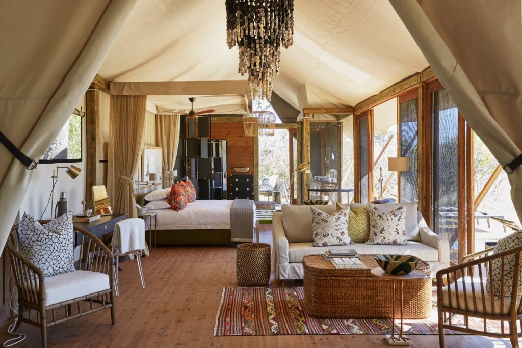 Tuludi's family tent interior layout