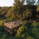 Setari Camp boasts extended wooden decks that overlook the gorgeous wilderness area