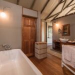 Setari's tents have spacious ensuite bathrooms with freestanding baths and outdoor showers