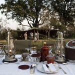 Okavango Mobile Expeditions dinner set up