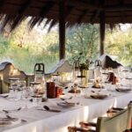 Meals at Camp Kalahari are served family styl