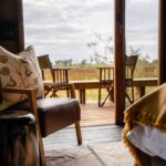 Interior of guest room at Little Sable Camp