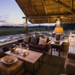 Sable Alleys' open lounge area looking out over the lagoon