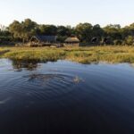 Aerial View of Sable Valley Lodge from the water