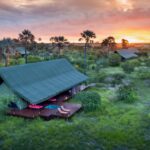 Guest tent exterior at Jack's Camp