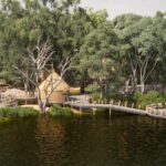 The new Xugana Island Lodge blends easily into the Okavango environment
