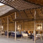 The lounge area at the new Xugana Island Lodge invites guests to relax and make themselves at home