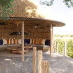 Xugana has plenty of outside seating areas for guests to relax