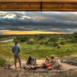 Meno a Kwena veranda view over Makgadikgadi National Park