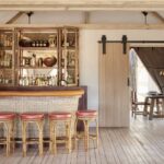 Savute Elephant Lodge's stylish bar area