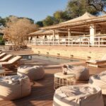 The main guest area at Savute Elephant Lodge is very spacious and comfortable