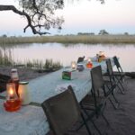 Dinner overlooking the river at Bush Ways Camp