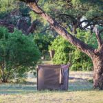 The shower room on a semi participation safari with Bush Ways Safaris