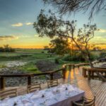 Astounding Delta view from main deck at Camp Okavango
