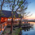 The beautiful Camp Xakanaxa set on the river Khwai