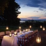 Al Fresco bush dinner prepared for Chobe Chilwero guests