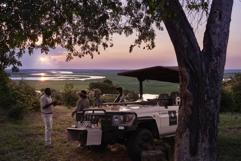 Percet spot for a sundowner with Chobe Chilwero
