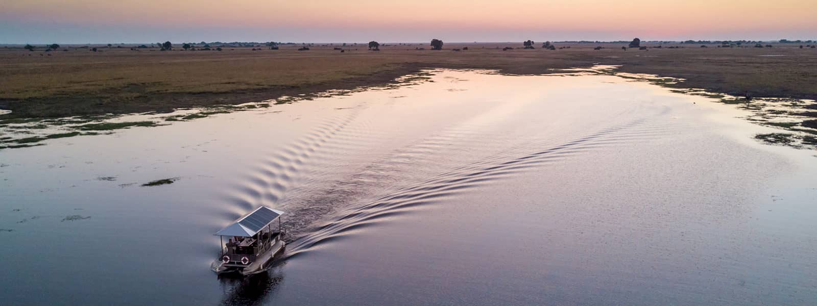 Boating excursion on the Chobe River from Chobe game lodge