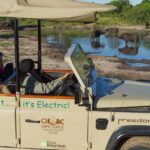 Chobe Game Lodge's electrically powered game drive vehicle