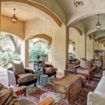 The cozy lounge area at Chobe Game Lodge