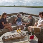 Drinks at the outdoor lounge at Chobe Game Lodge