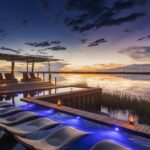 The lap pool at Duma Tau wellness centre