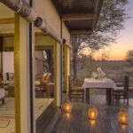 The secluded luxurious pool suite with expansive deck at Feline Fields