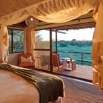 Sunrise from the guest room at Leroo la Tau