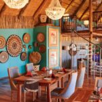 The dining area at Leroo la Tau