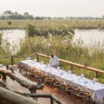 The main dining area overlooks the Shinde Lagoon