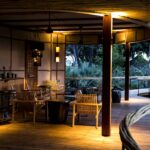 Various pathways at Mombo camp link lounge and main guest areas