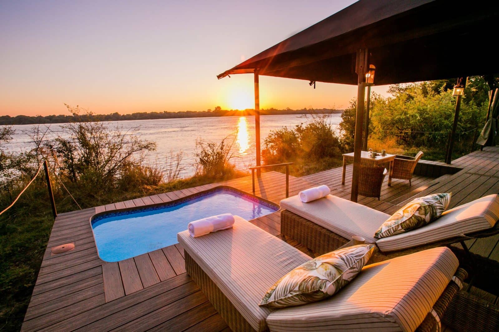 View from your private deck with plunge pool at Old Drift Lodge