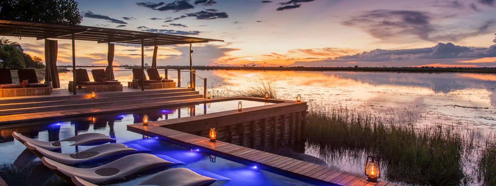 The lap pool at Duma Tau wellness centre