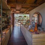 A vast array of items are on display at Qorokwe's curio shop