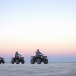 Quad biking on the salt pans at Jacks camp